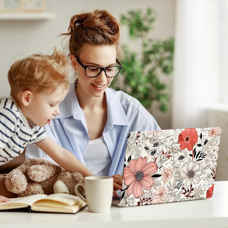 TracyArt Laptop Skin Decal HP 15.6" - Botanical, Laptop Cover Sticker, No Cutting Required, No Bubble, Waterproof, Scratch Resistant - Including Wide Screen and Wrist Pad - Image 4